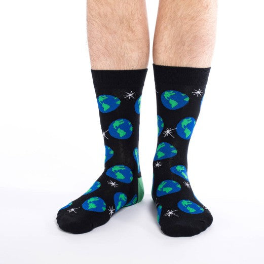 Planet Earth Socks Men's 7-12