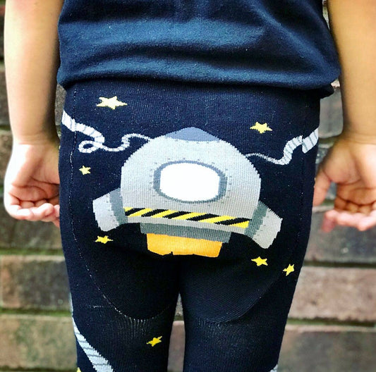 Space Walk Cotton Baby and Toddler Leggings