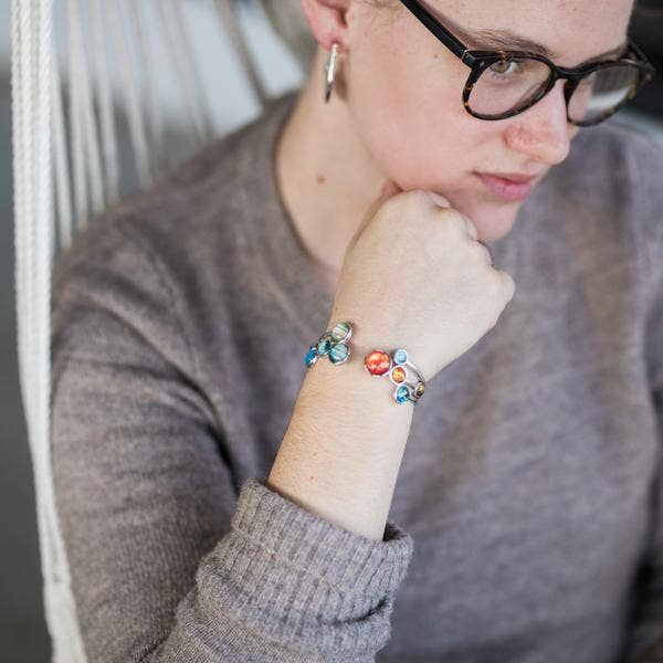 Solar System Open Cuff Bracelet