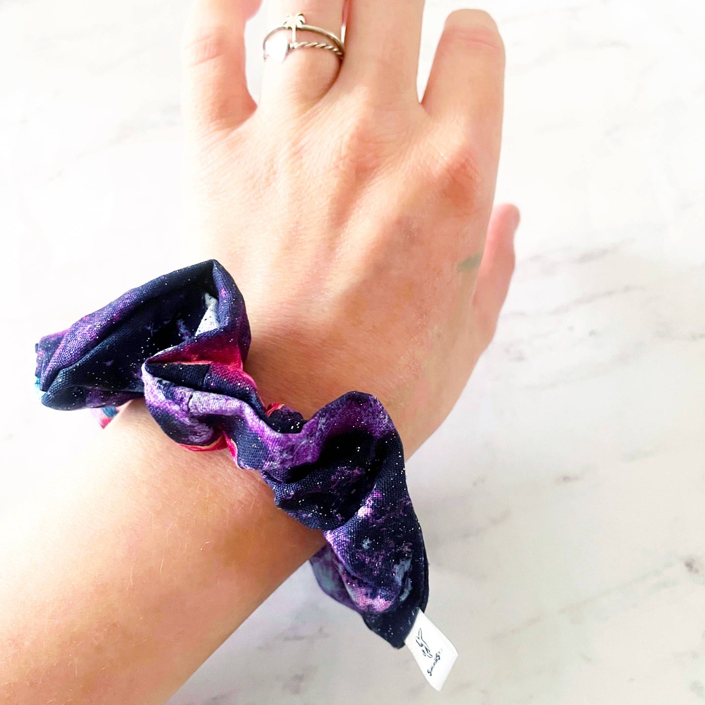 Glittering Galaxy Scrunchie