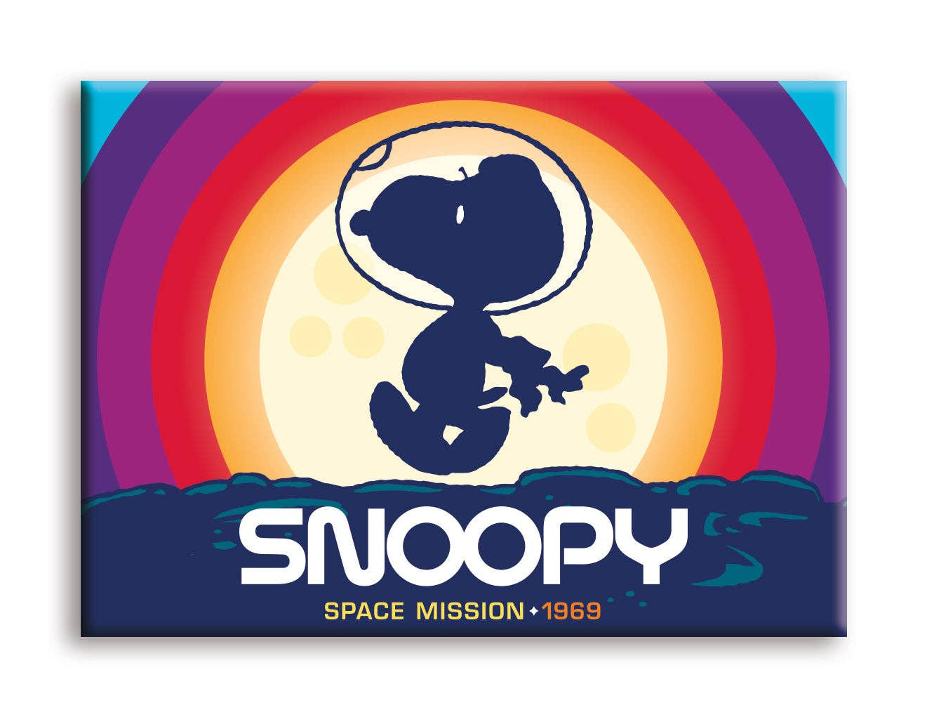 Peanuts Snoopy in Space - Space Mission Flat Magnet