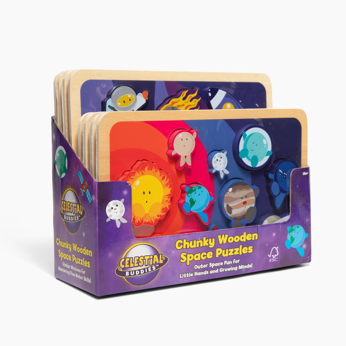 Journey Into Space Chunky Wooden Puzzle For Toddlers