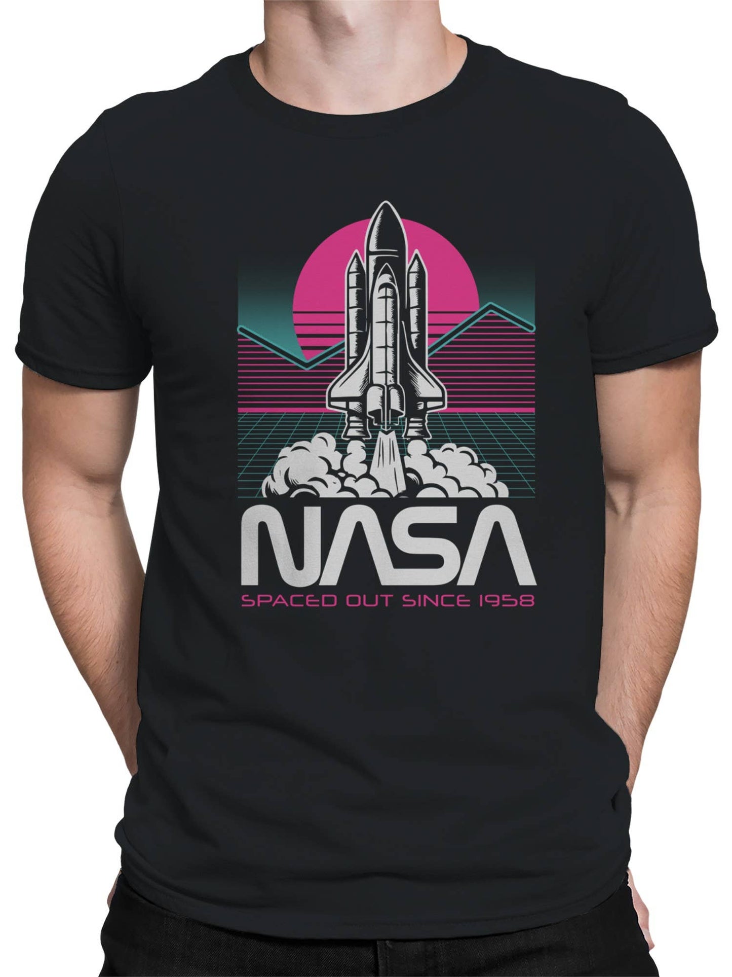Official Licensed Nasa Retro Shuttle Design T-shirt