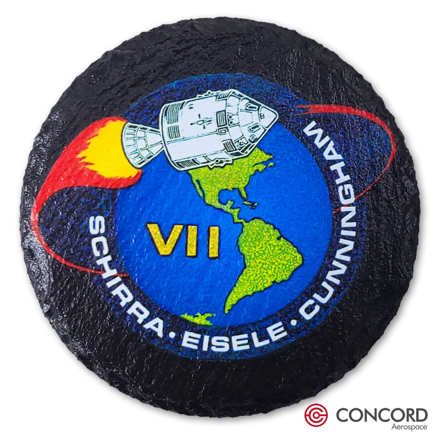 APOLLO 7 MISSION - SLATE COASTER