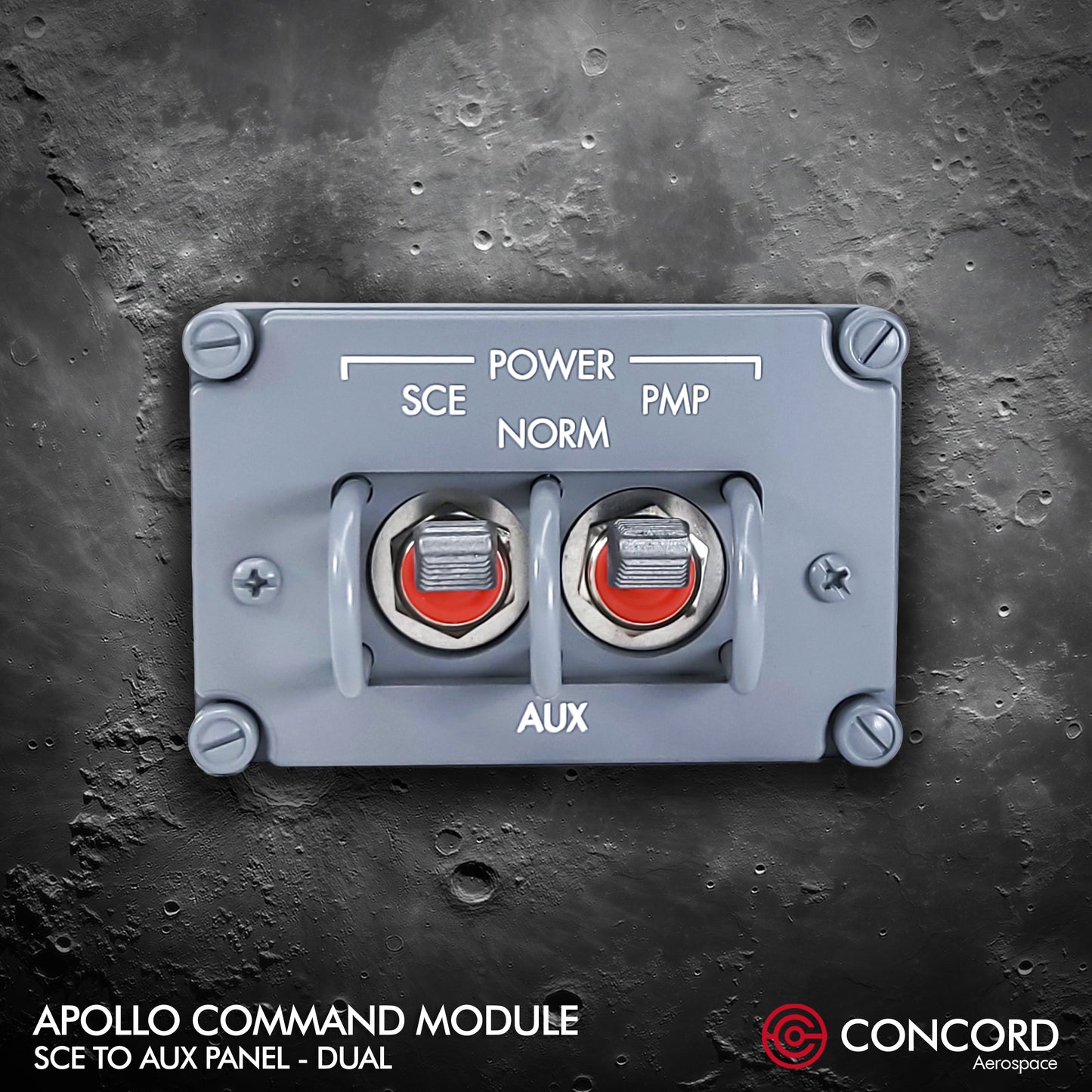 APOLLO COMMAND MODULE DUAL SWITCH PANEL - SCE to AUX