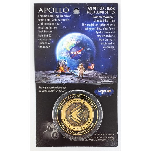 Apollo XV 50th Anniversary Medallion