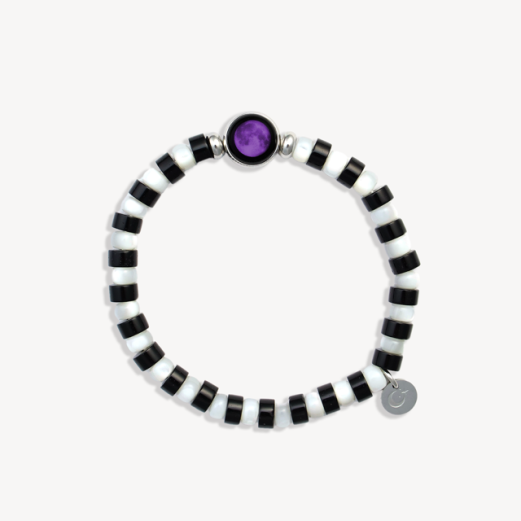 "Beetlejuice" Moonglow Phantom Stripes Bracelet