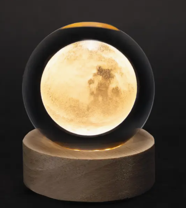 Crystal Silhouettes Globes - Moon