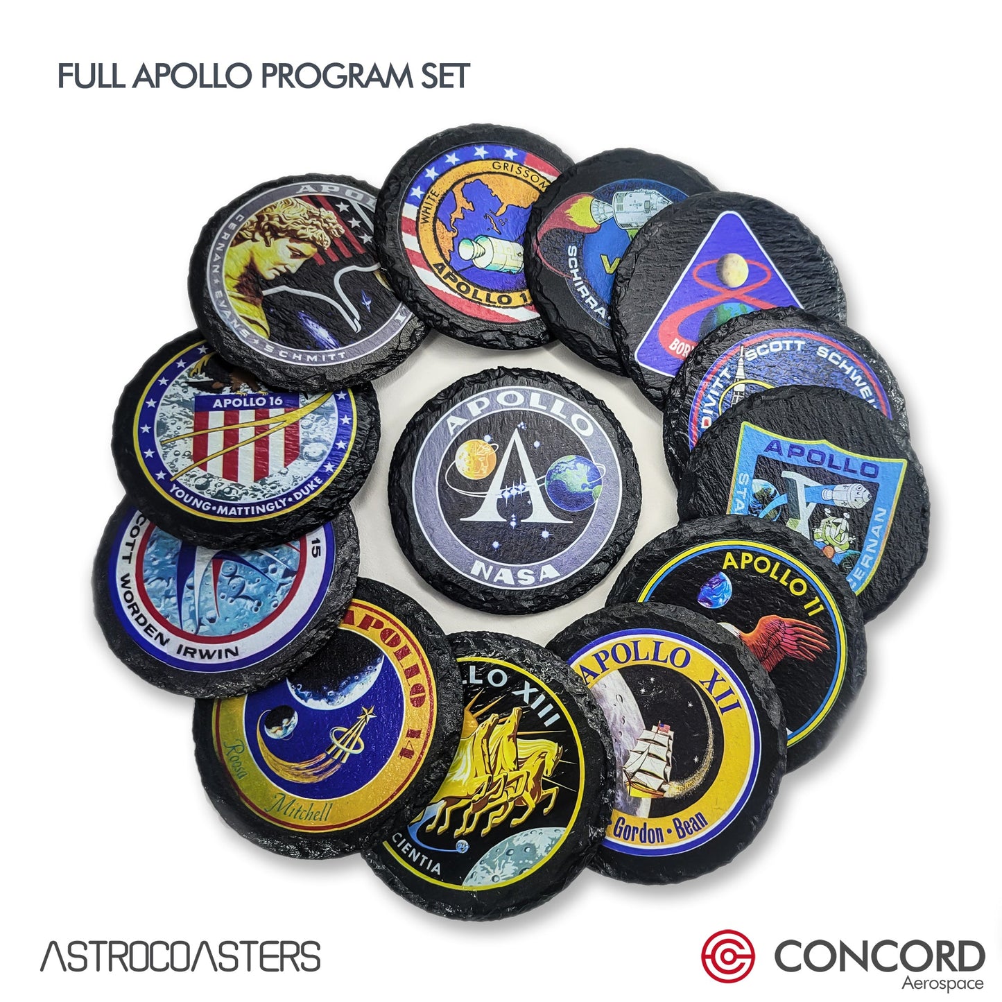 APOLLO 12 MISSION - SLATE COASTER