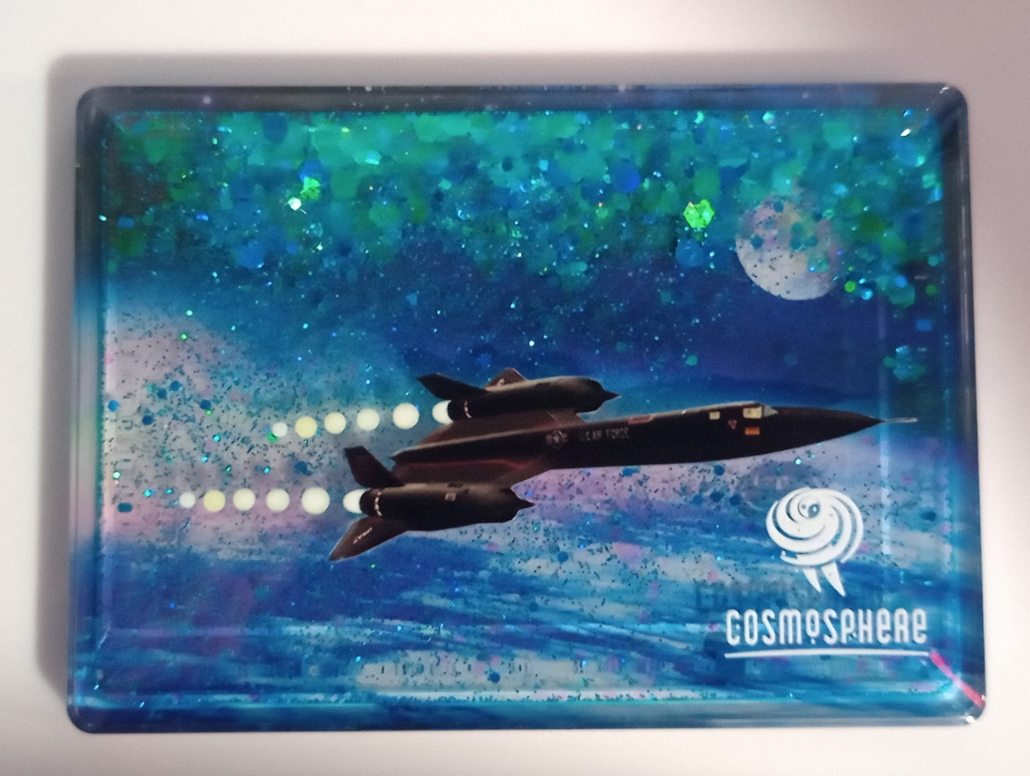 SR-71 Glitter Filled Magnet