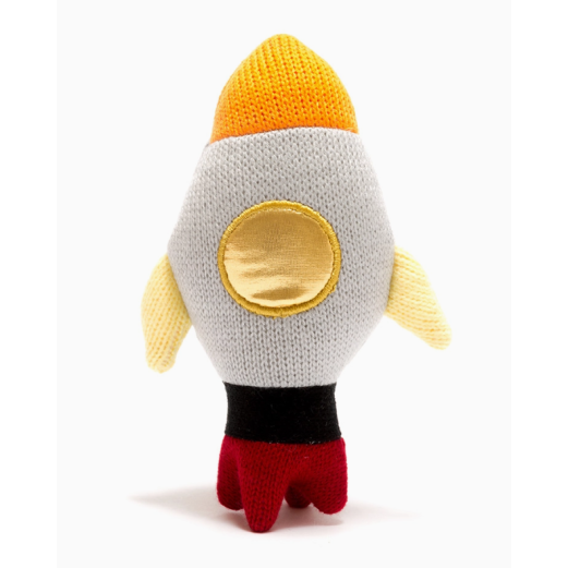 Knitted Rocket Soft Toy