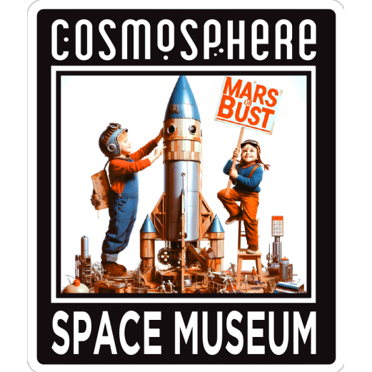 Mars or Bust Sticker