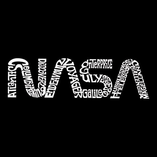 NASA Worm Word Art Tee