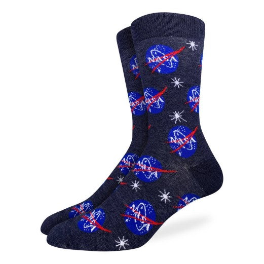 Men's NASA Blue Socks 7-12