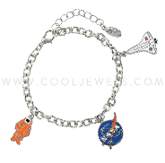 CHAIN BR W/ THREE (3) NASA THEMED CHARMS
