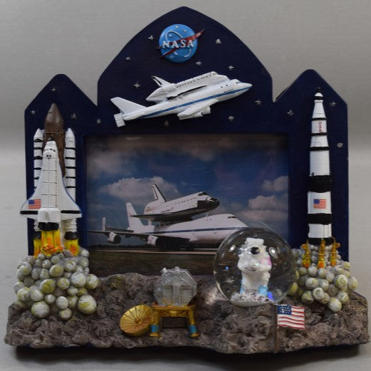 NASA Picture Frame w/45mm Snow Globe