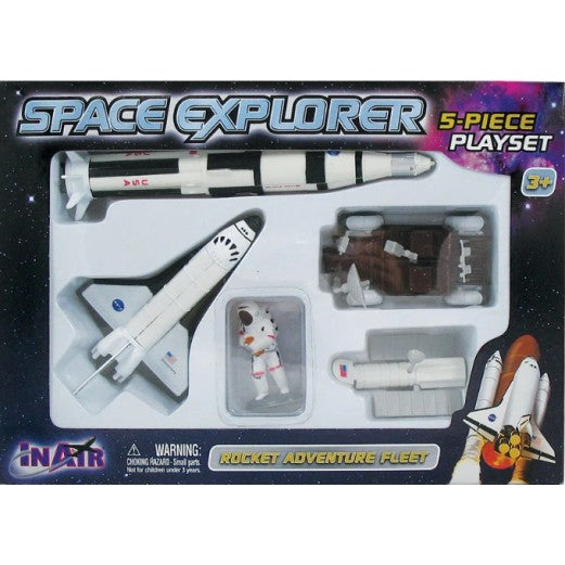 Space Explorer-Rocket Adventure Fleet Playset-5-piece Set