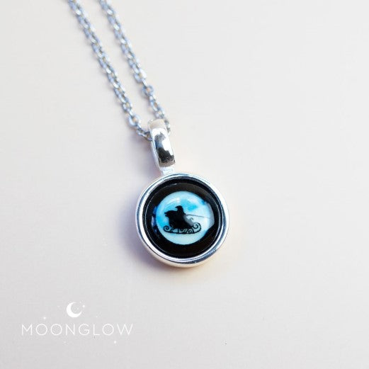 Santa's Sleigh Ride Moonglow Necklace