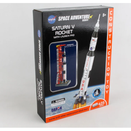 SPACE ADVENTURE SATURN V ROCKET CONSTRUCTION TOY