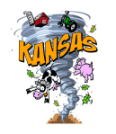 Kansas Tornado Magnet