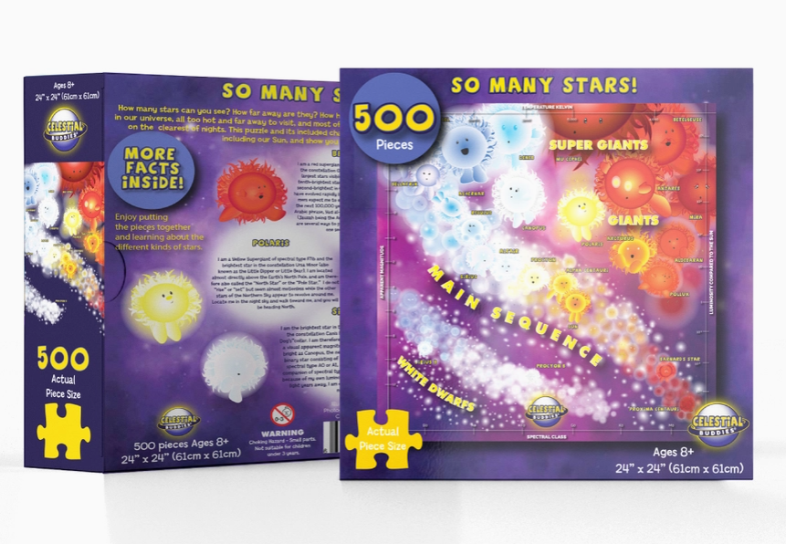 So Many Stars 500-Piece Educational Space Jigsaw Puzzle