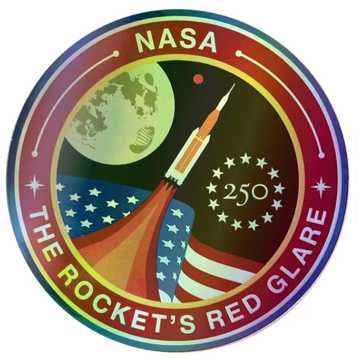 Freedom Rocket's Red Glare 250 Holographic Decal