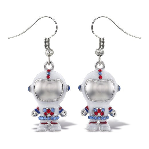 Sparkling Astronaut Earrings