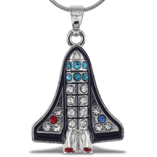 Sparkling Space Shuttle Necklace
