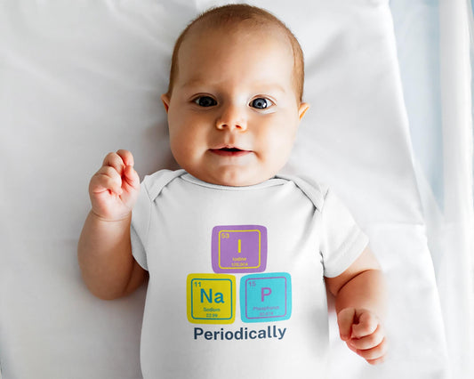 I Nap Periodically Baby Bodysuit, Science Baby, Scientist