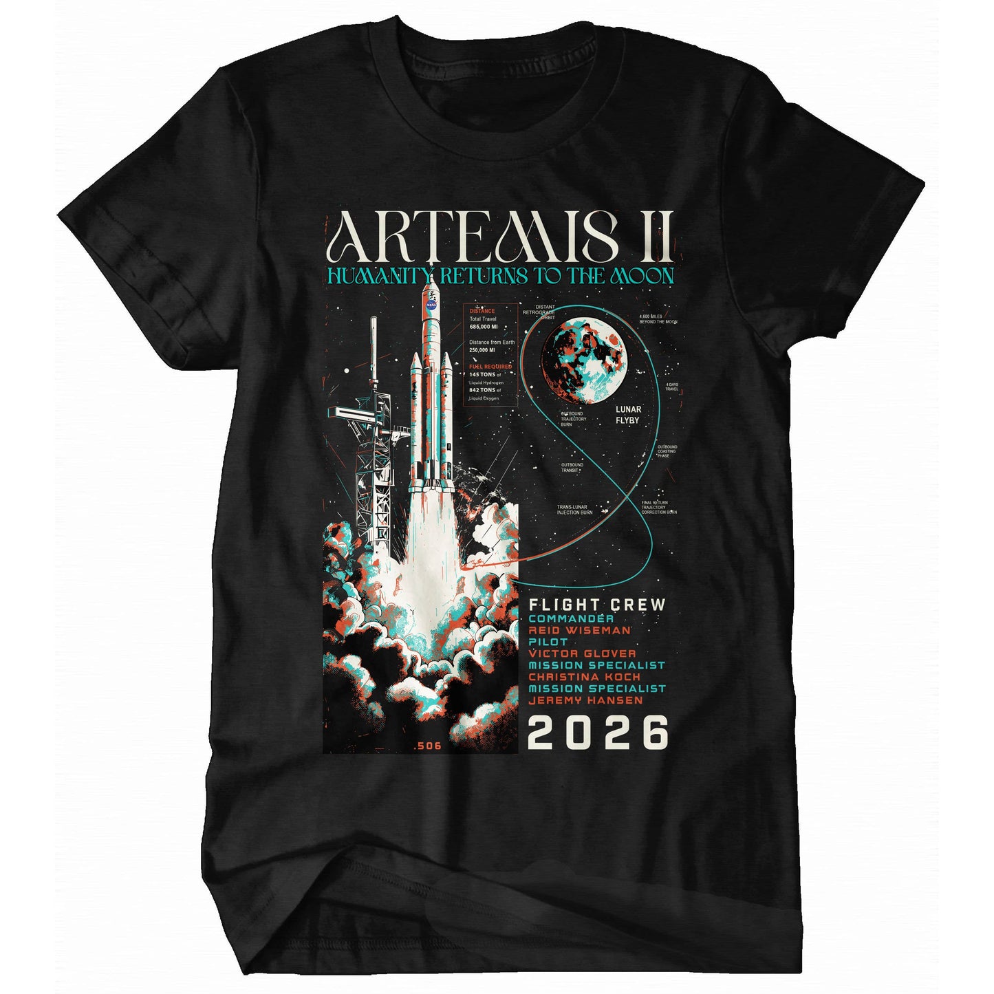 Artemis II - Humanity Returns Shirt