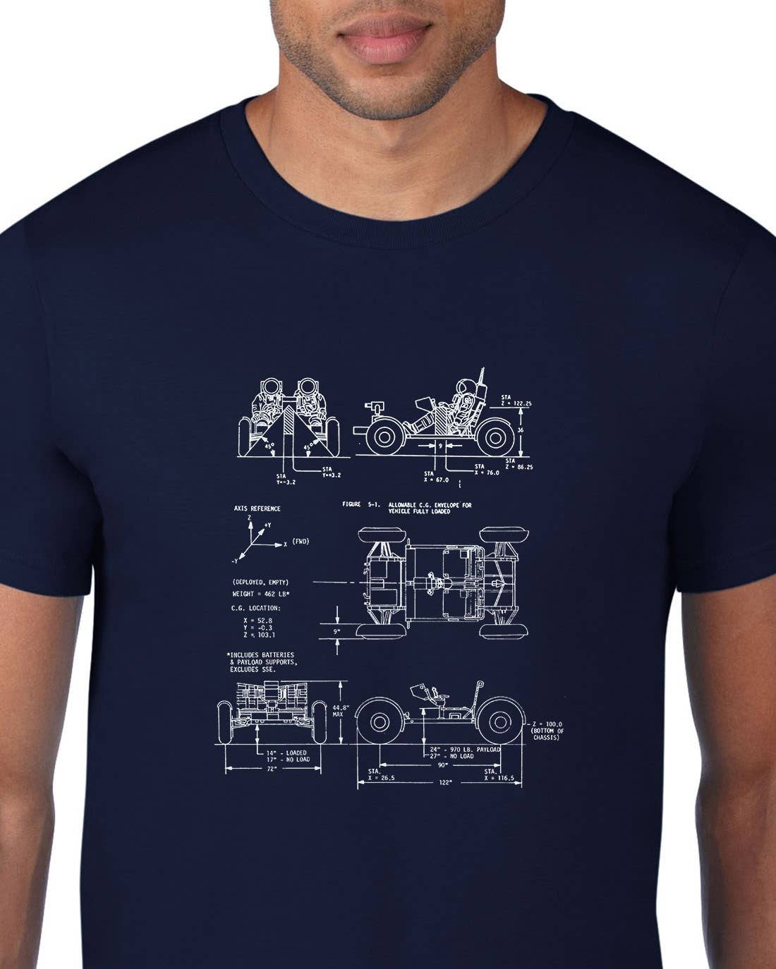Lunar Rover Blueprint Tee