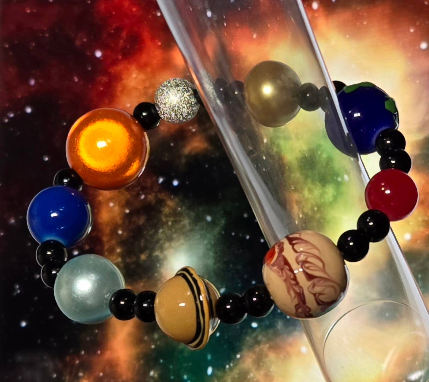 Solar System Galaxy Beaded Planet Bracelet