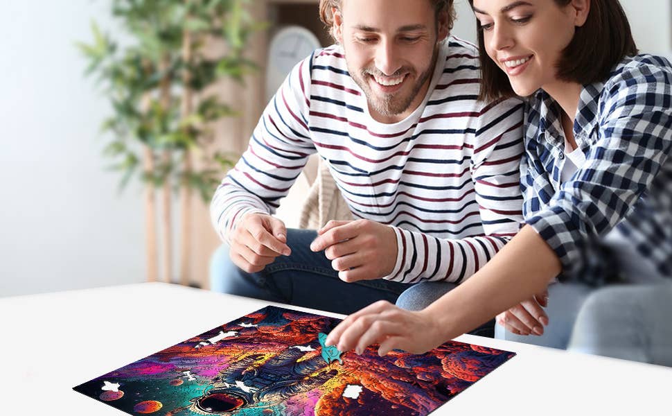 Galactic Groove Wooden Jigsaw Puzzle 300PC