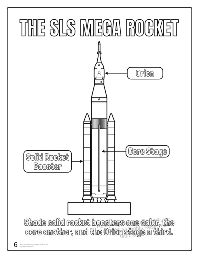 Artemis II Coloring and Activity Book 8.5 x 11