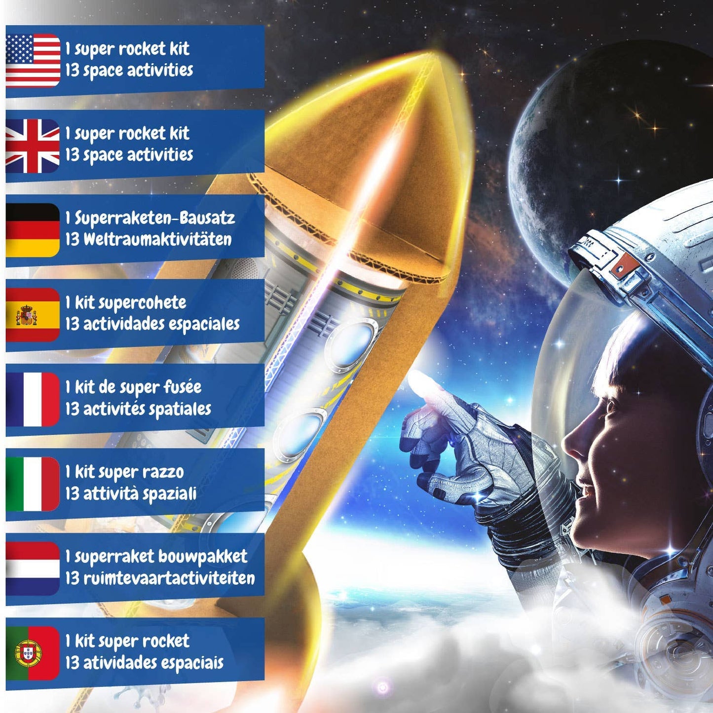 Super Rocket NASA Educational Toy