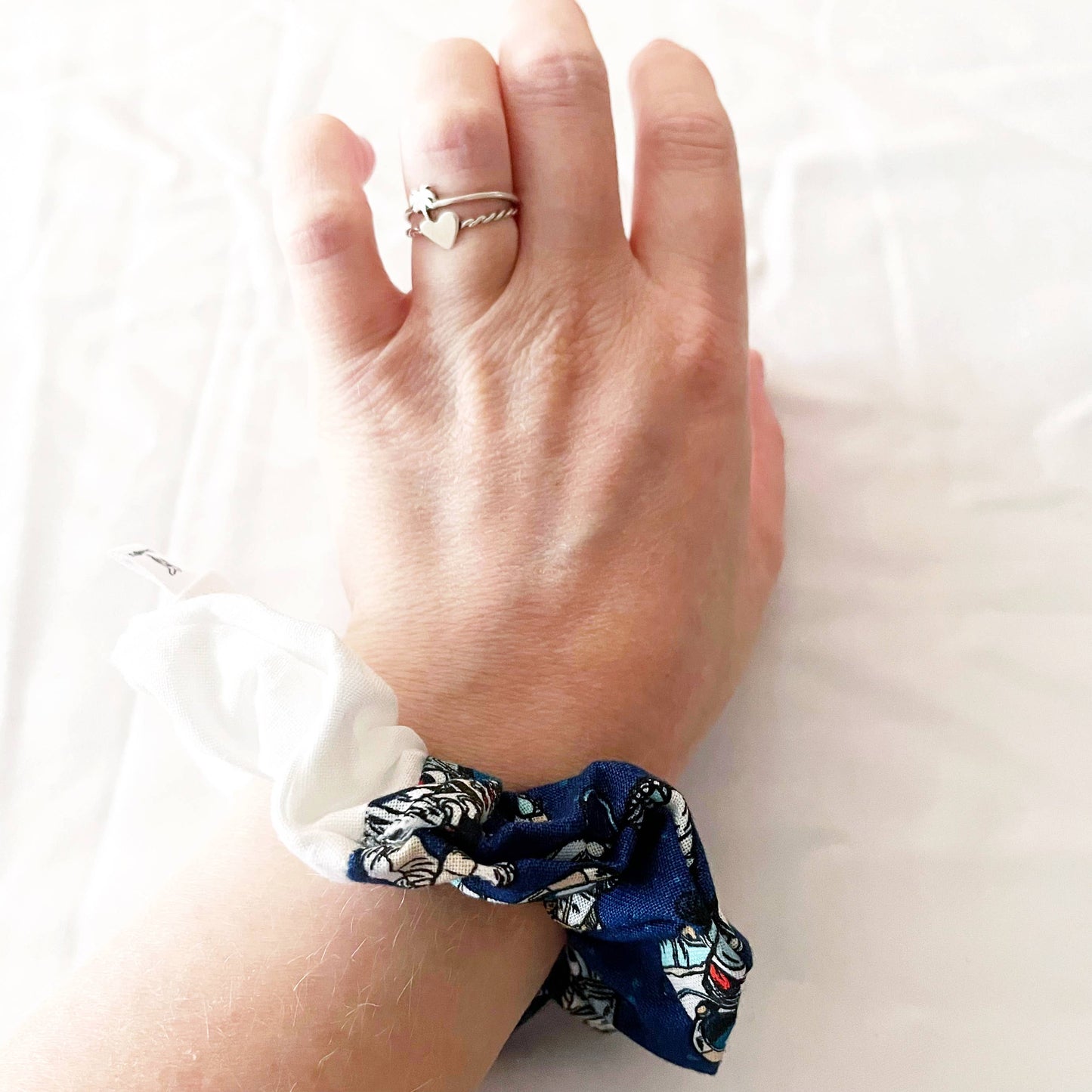 Astronaut Color Block Duo Scrunchie