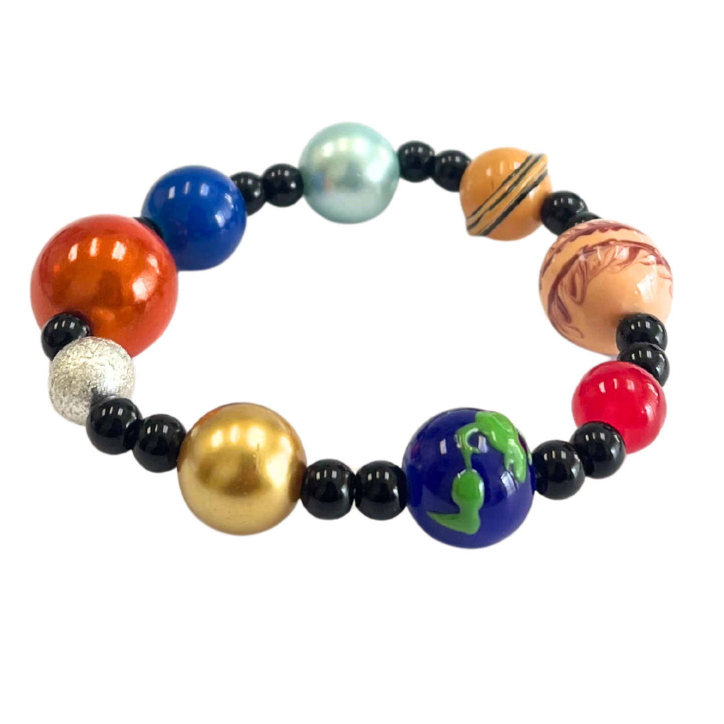 Solar System Galaxy Beaded Planet Bracelet