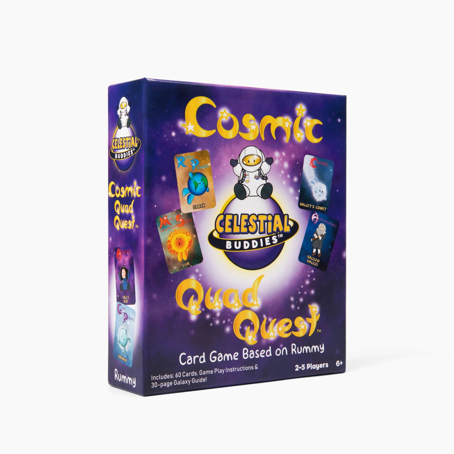 Cosmic Quad Quest Space Card Game with STEM Booklet