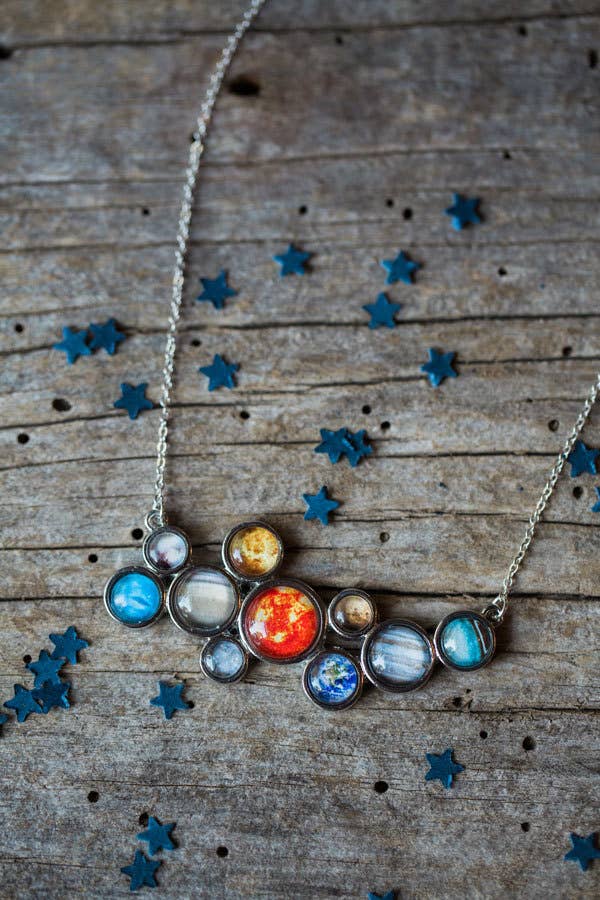 Solar System Bib Necklace