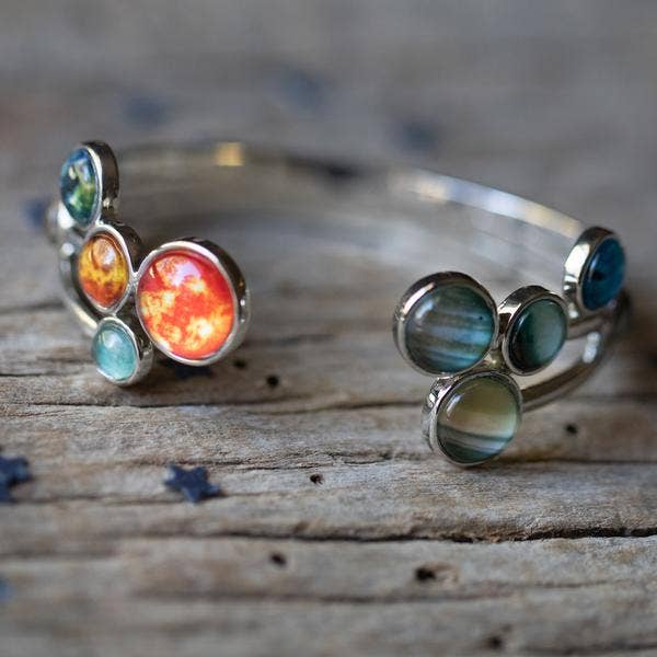 Solar System Open Cuff Bracelet
