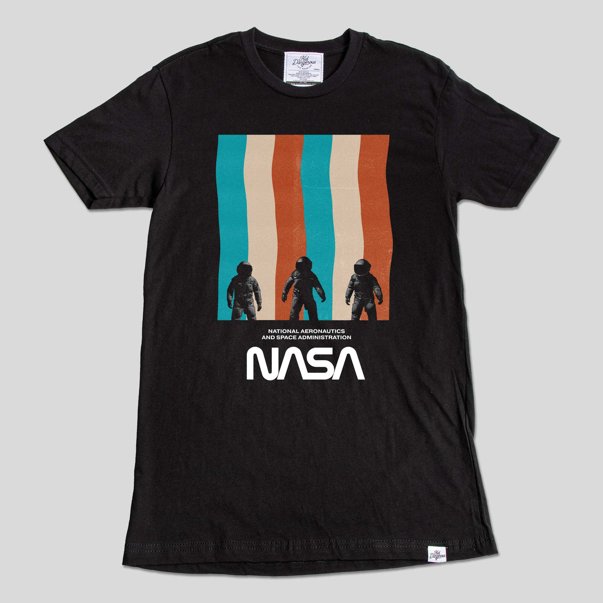 NASA Astro Stripes T-Shirt Unisex Space Graphic Tee