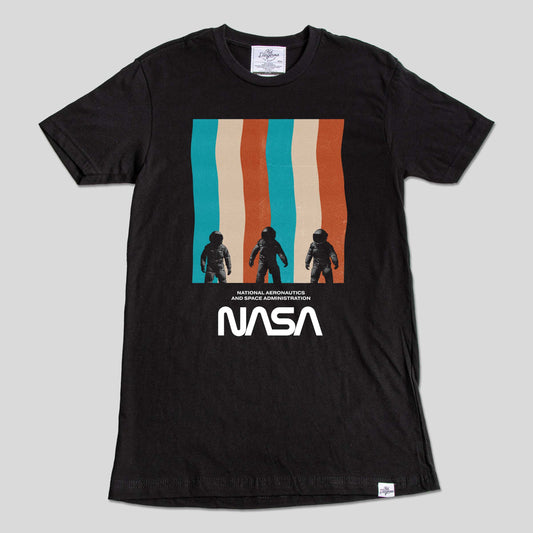 NASA Astro Stripes T-Shirt Unisex Space Graphic Tee