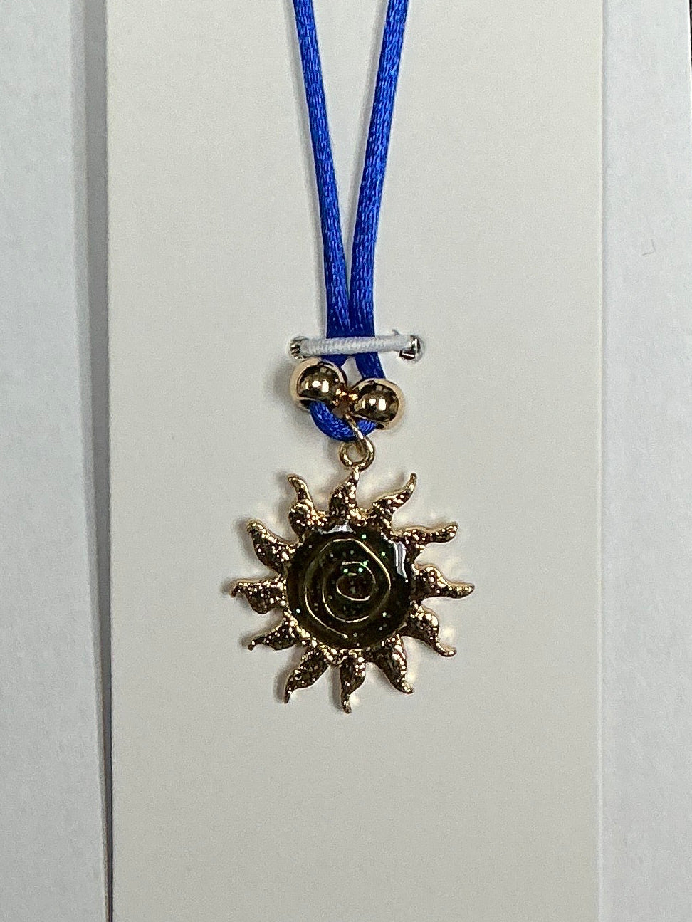Cord Necklace w/Mood Tribal Sun Pendant