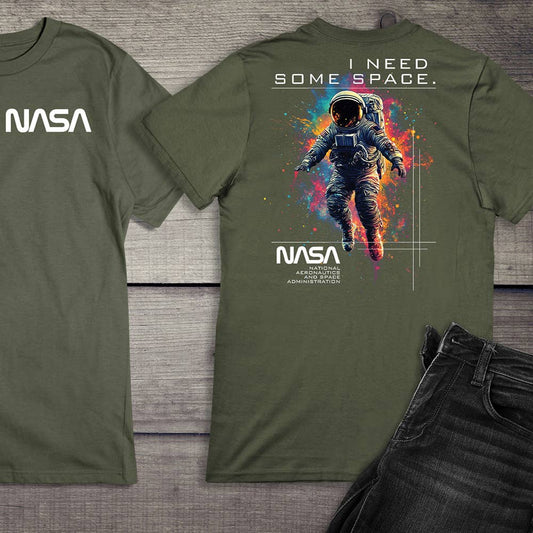 NASA I Need Some Space With Crest T-Shirt