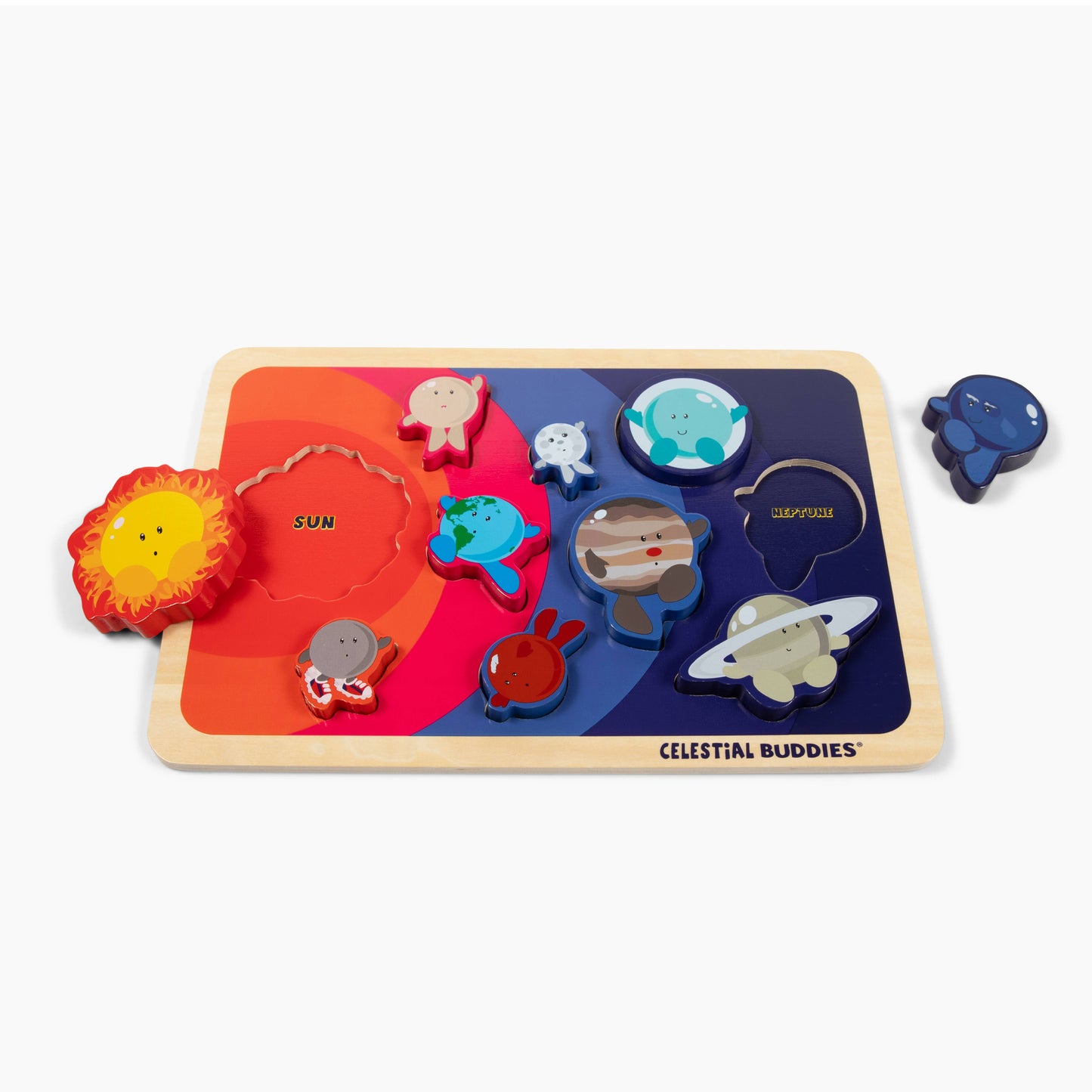 Solar System Chunky Wooden Puzzle For Toddlers