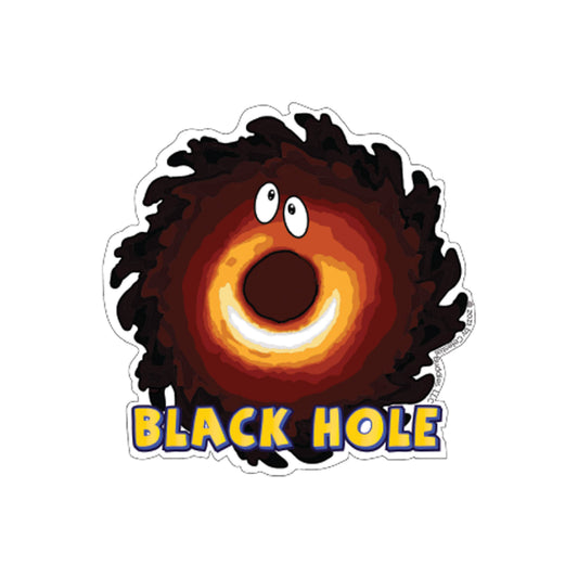 Black Hole Vinyl Sticker - Weatherproof & Durable