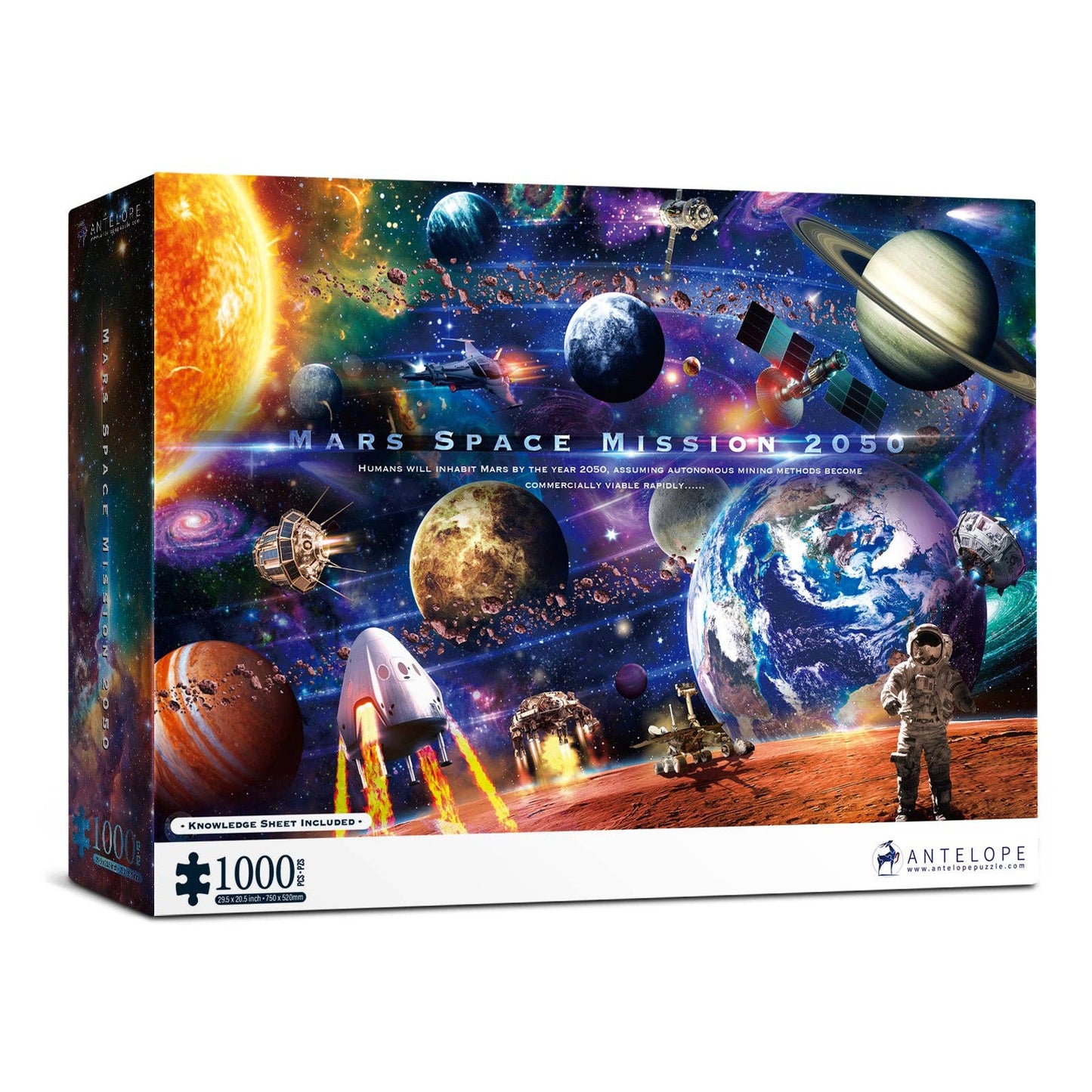 Mars Space Mission 2050 Jigsaw Puzzle - The Universe