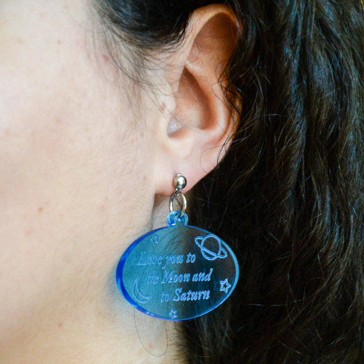 Love You to the Moon and to Saturn Taylor Swift Eras Tour Earrings
