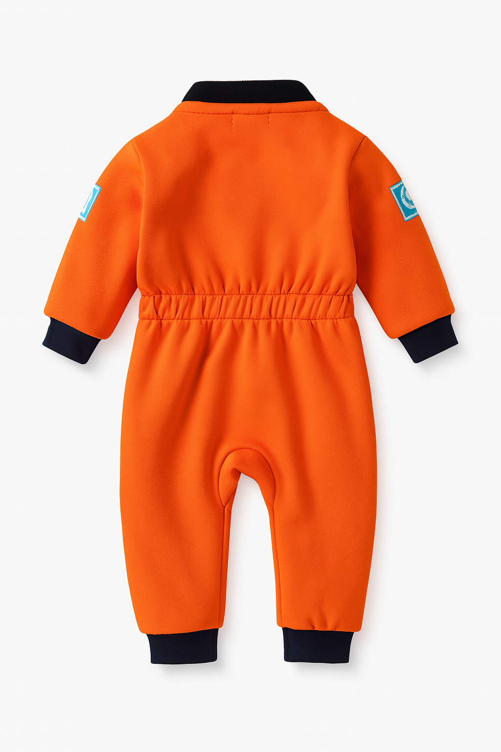 Orange Astronaut Fleece Baby Costume Jumpsuit