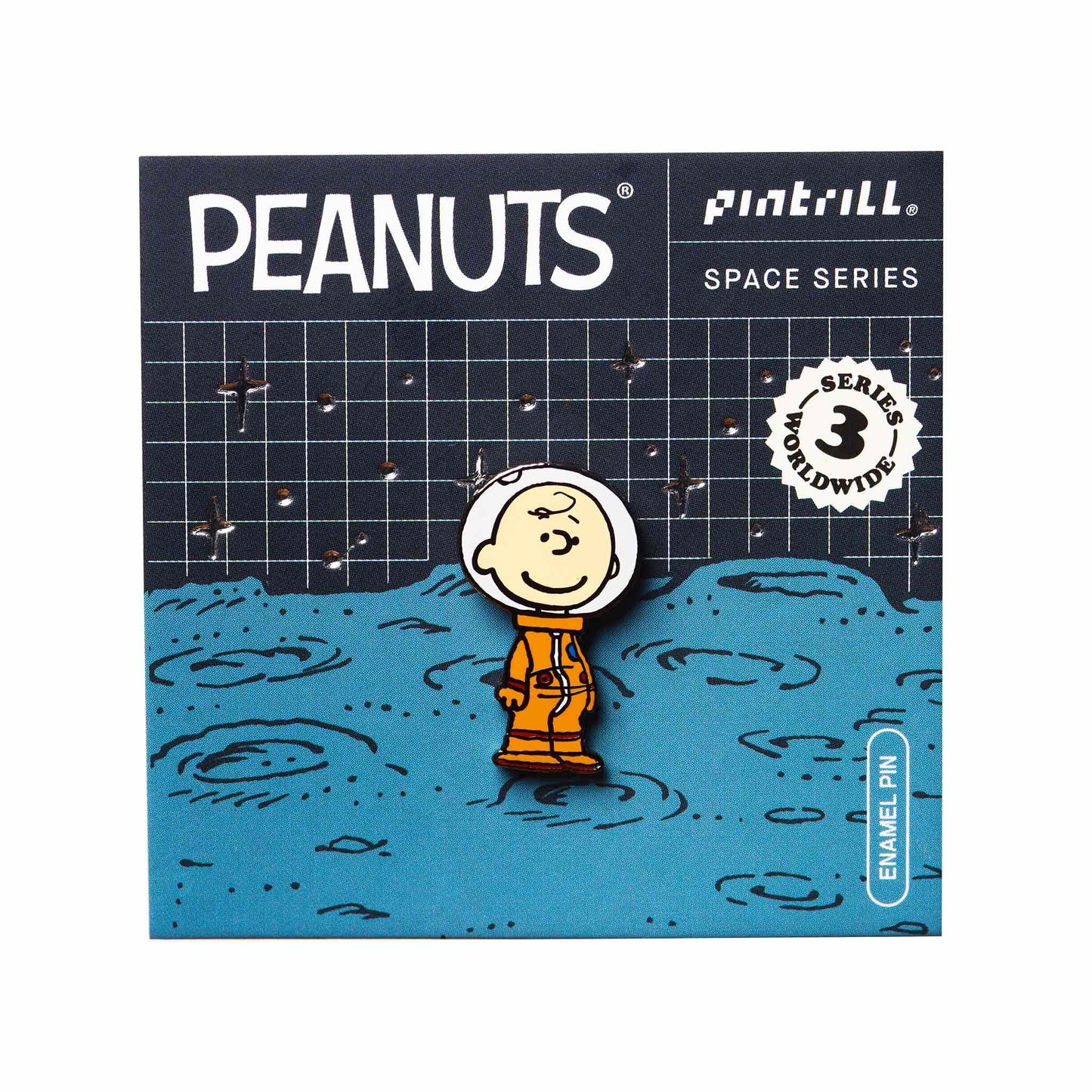 Astronaut Charlie Brown Pin